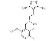 (2,3-difluoro-6-methoxybenzyl)[2-(3,5-dimethyl-1H-pyrazol-4-yl)ethyl]methylamine