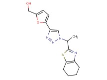 (5-{1-[1-(4,5,6,7-tetrahydro-1,3-benzothiazol-2-yl)ethyl]-1H-1,2,3-triazol-4-yl}-2-furyl)methanol
