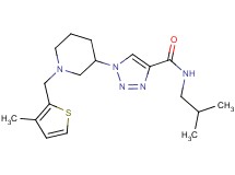 N-isobutyl-1-{1-[(3-methyl-2-thienyl)methyl]-3-piperidinyl}-1H-1,2,3-triazole-4-carboxamide