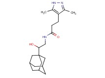 N-[2-(1-adamantyl)-2-hydroxyethyl]-3-(3,5-dimethyl-1H-pyrazol-4-yl)propanamide