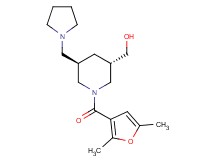 [(3S*,5R*)-1-(2,5-dimethyl-3-furoyl)-5-(1-pyrrolidinylmethyl)-3-piperidinyl]methanol