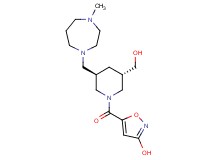 5-({(3S*,5R*)-3-(hydroxymethyl)-5-[(4-methyl-1,4-diazepan-1-yl)methyl]-1-piperidinyl}carbonyl)-3-isoxazolol