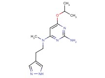6-isopropoxy-N~4~-methyl-N~4~-[2-(1H-pyrazol-4-yl)ethyl]pyrimidine-2,4-diamine