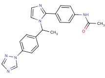 N-[4-(1-{1-[4-(1H-1,2,4-triazol-1-yl)phenyl]ethyl}-1H-imidazol-2-yl)phenyl]acetamide