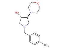 (3S*,4S*)-1-(4-methylbenzyl)-4-(4-morpholinyl)-3-pyrrolidinol