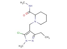 1-[(5-chloro-3-ethyl-1-methyl-1H-pyrazol-4-yl)methyl]-N-methylpiperidine-2-carboxamide