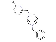 (1S*,5R*)-3-benzyl-6-[(6-methyl-2-pyridinyl)methyl]-3,6-diazabicyclo[3.2.2]nonane