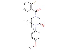 4-(2-fluorobenzoyl)-1-(4-methoxyphenyl)-6,6-dimethyl-2-piperazinone