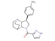 (2R*,3S*,6R*)-3-(4-methylphenyl)-5-(1H-pyrazol-3-ylcarbonyl)-1,5-diazatricyclo[5.2.2.0~2,6~]undecane