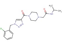 2-(4-{[1-(2-chlorobenzyl)-1H-1,2,3-triazol-4-yl]carbonyl}-1-piperazinyl)-N-isopropylacetamide