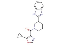 2-{1-[(5-cyclopropyl-1,3-oxazol-4-yl)carbonyl]-3-piperidinyl}-1H-benzimidazole