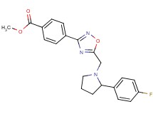 methyl 4-(5-{[2-(4-fluorophenyl)-1-pyrrolidinyl]methyl}-1,2,4-oxadiazol-3-yl)benzoate