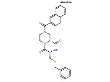 (3R,9aR)-3-[(benzylthio)methyl]-8-(2-naphthoyl)tetrahydro-2H-pyrazino[1,2-a]pyrazine-1,4(3H,6H)-dione
