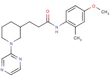 N-(4-methoxy-2-methylphenyl)-3-[1-(2-pyrazinyl)-3-piperidinyl]propanamide
