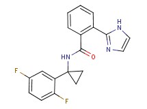 N-[1-(2,5-difluorophenyl)cyclopropyl]-2-(1H-imidazol-2-yl)benzamide