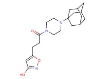 5-{3-[4-(1-adamantyl)-1-piperazinyl]-3-oxopropyl}-3-isoxazolol