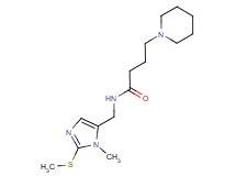 N-{[1-methyl-2-(methylthio)-1H-imidazol-5-yl]methyl}-4-(1-piperidinyl)butanamide