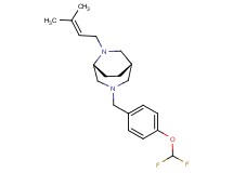 (1S*,5R*)-3-[4-(difluoromethoxy)benzyl]-6-(3-methyl-2-buten-1-yl)-3,6-diazabicyclo[3.2.2]nonane