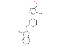 (5-{1-[(3-chloro-1H-indol-2-yl)methyl]piperidin-3-yl}-4-methyl-4H-1,2,4-triazol-3-yl)methanol