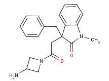 3-[2-(3-amino-1-azetidinyl)-2-oxoethyl]-3-benzyl-1-methyl-1,3-dihydro-2H-indol-2-one hydrochloride