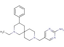 5-[(2-ethyl-4-phenyl-2,9-diazaspiro[5.5]undec-9-yl)methyl]pyrimidin-2-amine