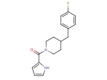 4-(4-fluorobenzyl)-1-(1H-pyrrol-2-ylcarbonyl)piperidine