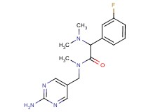 N-[(2-amino-5-pyrimidinyl)methyl]-2-(dimethylamino)-2-(3-fluorophenyl)-N-methylacetamide