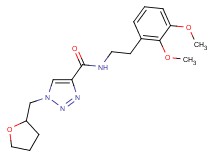 N-[2-(2,3-dimethoxyphenyl)ethyl]-1-(tetrahydro-2-furanylmethyl)-1H-1,2,3-triazole-4-carboxamide