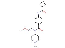 4-[(cyclobutylcarbonyl)amino]-N-(2-methoxyethyl)-N-(1-methylpiperidin-4-yl)benzamide