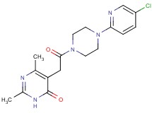 5-{2-[4-(5-chloro-2-pyridinyl)-1-piperazinyl]-2-oxoethyl}-2,6-dimethyl-4(3H)-pyrimidinone