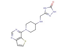 5-{[(1-thieno[3,2-d]pyrimidin-4-ylpiperidin-4-yl)amino]methyl}-2,4-dihydro-3H-1,2,4-triazol-3-one