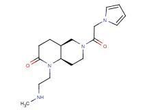 (4aS*,8aR*)-1-[2-(methylamino)ethyl]-6-(1H-pyrrol-1-ylacetyl)octahydro-1,6-naphthyridin-2(1H)-one