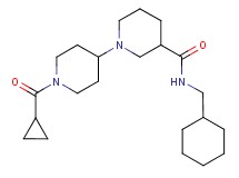 N-(cyclohexylmethyl)-1'-(cyclopropylcarbonyl)-1,4'-bipiperidine-3-carboxamide