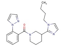 3-(1-butyl-1H-imidazol-2-yl)-1-[2-(1H-pyrazol-1-yl)benzoyl]piperidine