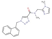 N-methyl-N-[(1-methyl-1H-imidazol-2-yl)methyl]-1-(1-naphthylmethyl)-1H-1,2,3-triazole-4-carboxamide