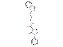 N-[3-(1H-indazol-1-yl)propyl]-2-oxo-1-phenyl-3-pyrrolidinecarboxamide