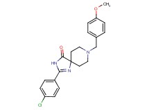2-(4-chlorophenyl)-8-(4-methoxybenzyl)-1,3,8-triazaspiro[4.5]dec-1-en-4-one