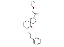 2-(3-methoxypropanoyl)-7-(3-phenylpropyl)-2,7-diazaspiro[4.5]decan-6-one
