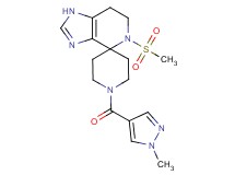 1'-[(1-methyl-1H-pyrazol-4-yl)carbonyl]-5-(methylsulfonyl)-1,5,6,7-tetrahydrospiro[imidazo[4,5-c]pyridine-4,4'-piperidine]