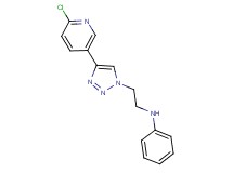 N-{2-[4-(6-chloropyridin-3-yl)-1H-1,2,3-triazol-1-yl]ethyl}aniline