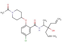 2-[(1-acetyl-4-piperidinyl)oxy]-N-(2-allyl-2-hydroxy-1-methyl-4-penten-1-yl)-5-chlorobenzamide