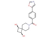 (1R*,3S*)-7-[4-(1,3-oxazol-5-yl)benzoyl]-7-azaspiro[3.5]nonane-1,3-diol