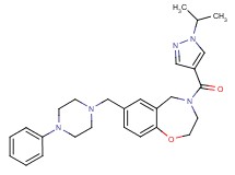 4-[(1-isopropyl-1H-pyrazol-4-yl)carbonyl]-7-[(4-phenyl-1-piperazinyl)methyl]-2,3,4,5-tetrahydro-1,4-benzoxazepine