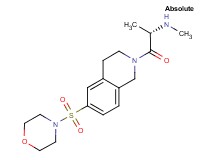 (2S)-N-methyl-1-[6-(morpholin-4-ylsulfonyl)-3,4-dihydroisoquinolin-2(1H)-yl]-1-oxopropan-2-amine