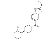 (1S*,2S*)-2-(4-{[2-(hydroxymethyl)-1H-benzimidazol-5-yl]carbonyl}piperazin-1-yl)cyclohexanol