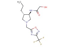 2-hydroxy-N-(rel-(3R,4S)-4-propyl-1-{[3-(trifluoromethyl)-1,2,4-oxadiazol-5-yl]methyl}-3-pyrrolidinyl)acetamide hydrochloride