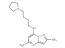 2,5-dimethyl-N-[4-(1-pyrrolidinyl)butyl]pyrazolo[1,5-a]pyrimidin-7-amine