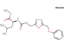 methyl N-{3-[5-(phenoxymethyl)-1,3,4-oxadiazol-2-yl]propanoyl}-L-leucinate