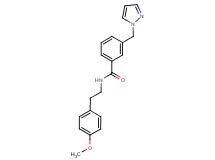 N-[2-(4-methoxyphenyl)ethyl]-3-(1H-pyrazol-1-ylmethyl)benzamide