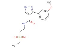 N-[2-(ethylsulfonyl)ethyl]-3-(3-methoxyphenyl)-1H-pyrazole-4-carboxamide